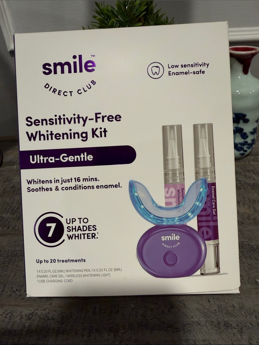 Smile Direct club sensitivity-free whitening kit